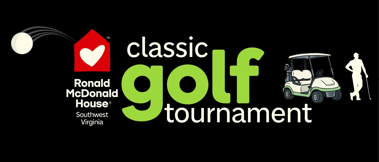 classic golf tournament with golf silhouette illustrations