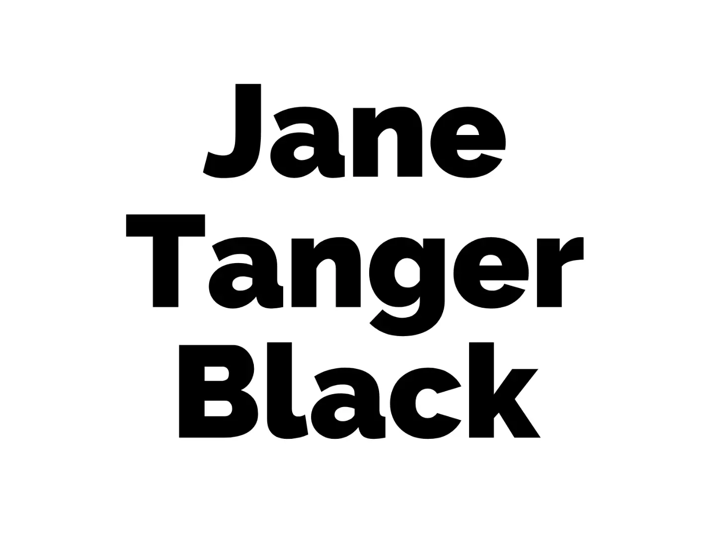 Jane Tanger Black