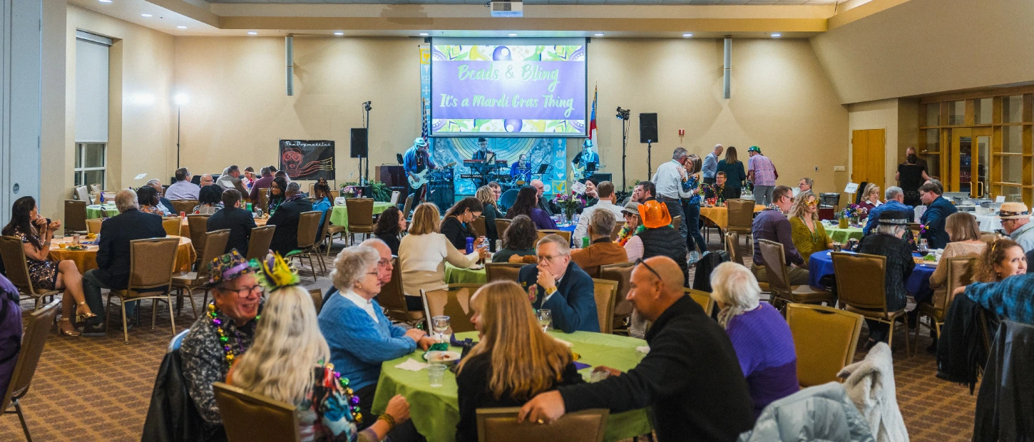 fundraising event with lots of event goers