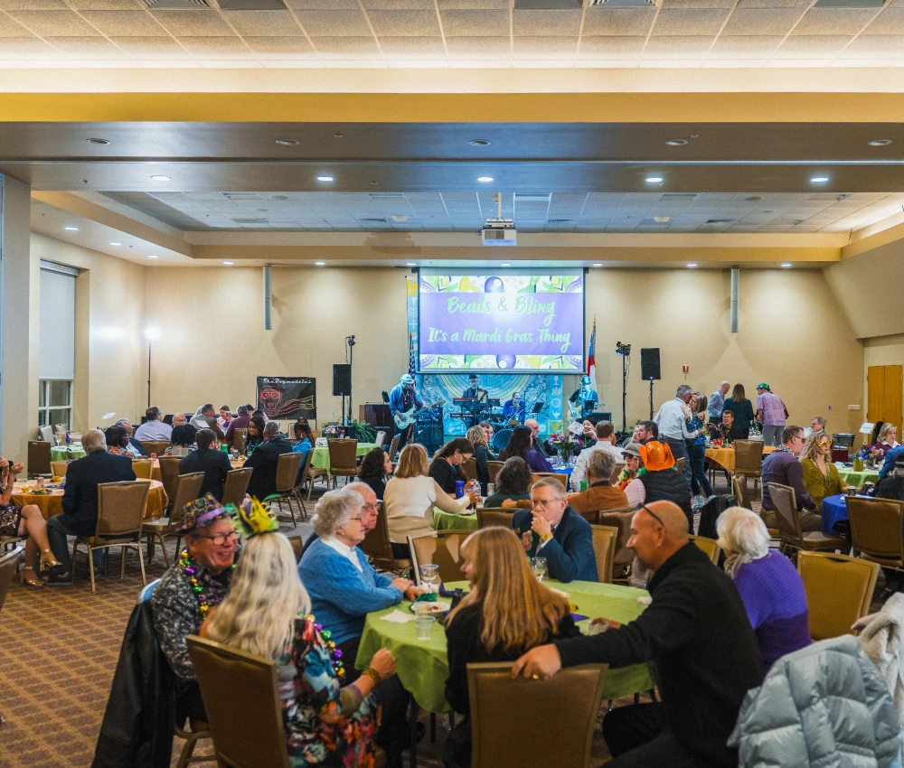 fundraising event with lots of event goers