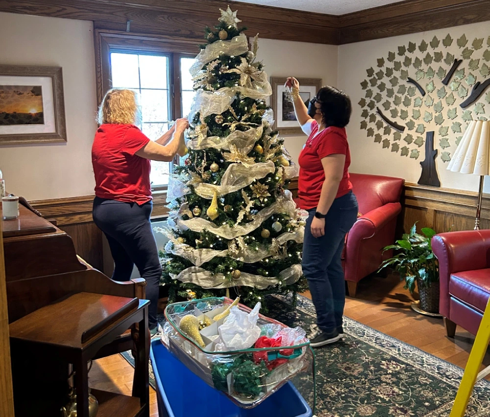 tree decoration volunteers