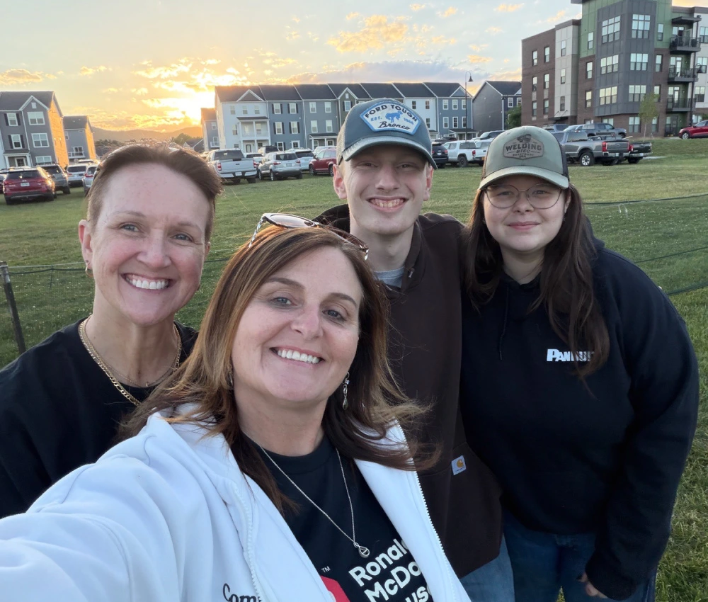 group of volunteers working at a special event