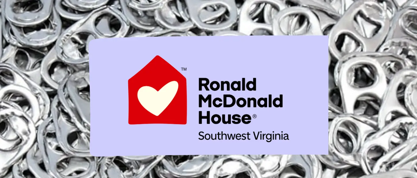 Ronald McDonald House Southwest Virginia with pop tabs