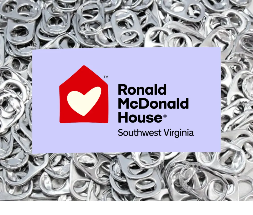Ronald McDonald House Southwest Virginia with pop tabs